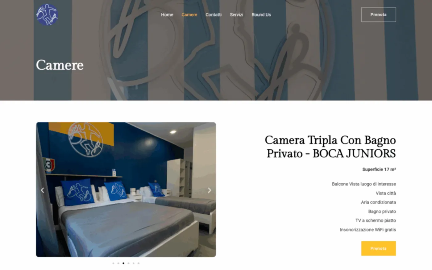 Pagina camere di B&B I Murales