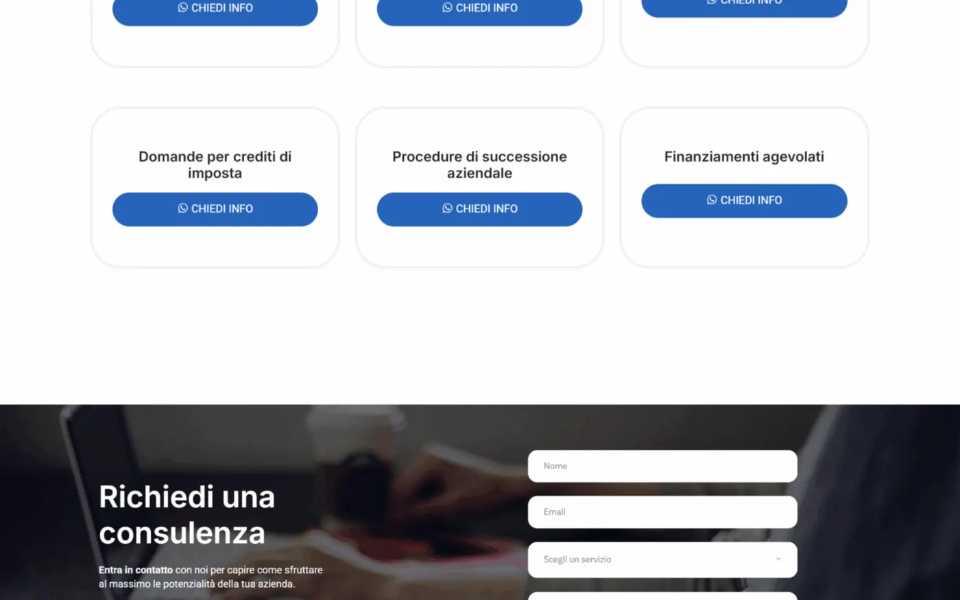 Pagina attività straordinaria di Della Penna & Partners
