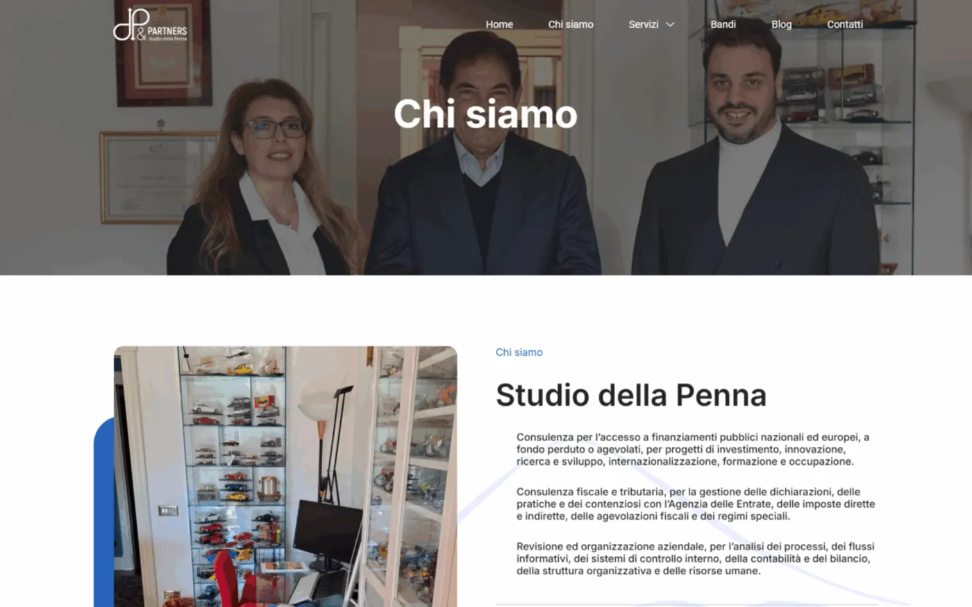 Pagina Chi siamo di Della Penna & Partners