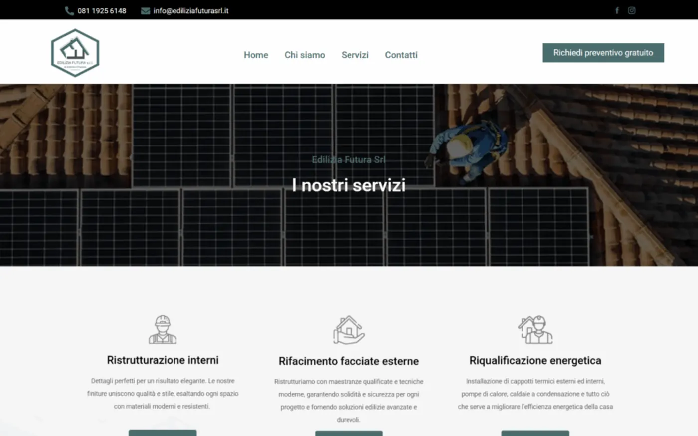 Pagina servizi di Edilizia Futura