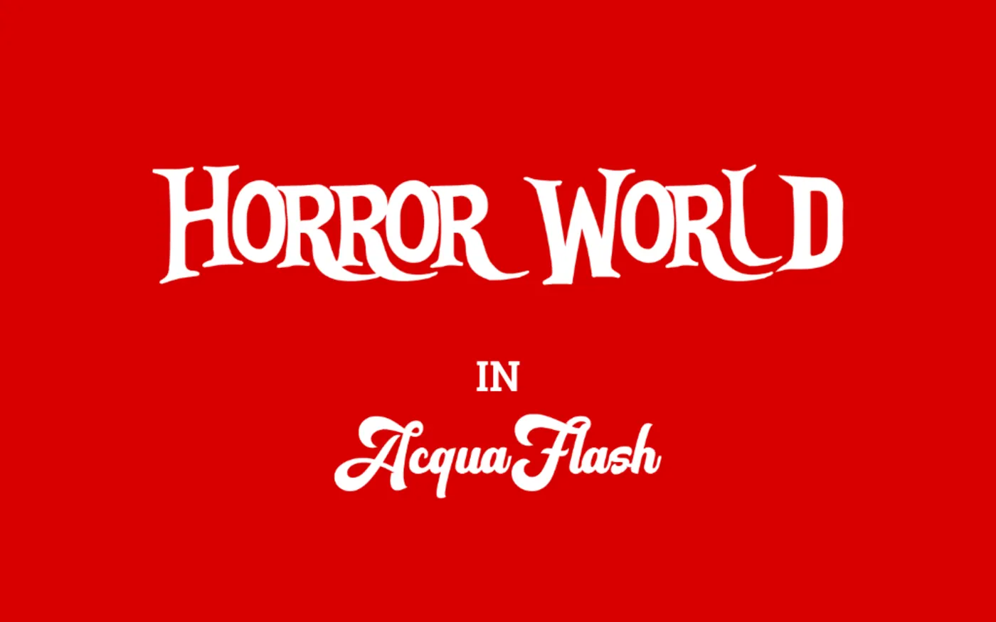 Copertina del progetto HorrorWorld