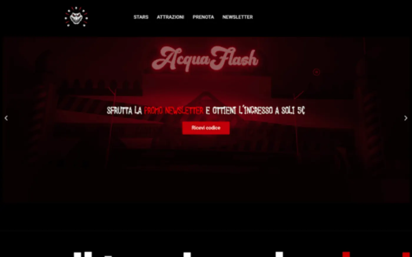 Homepage di HorrorWorld