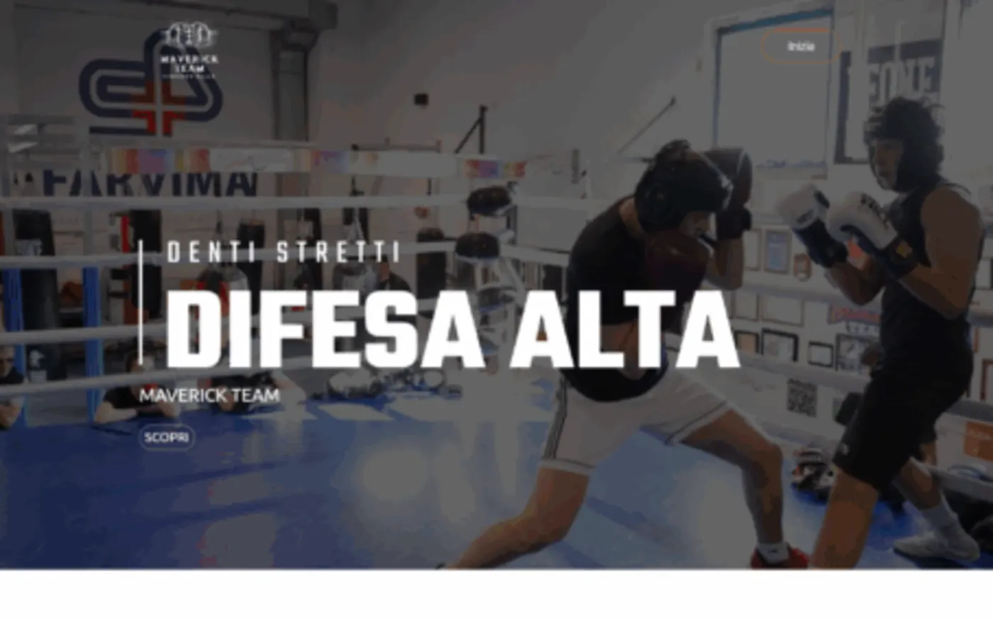 Homepage di Maverick Team